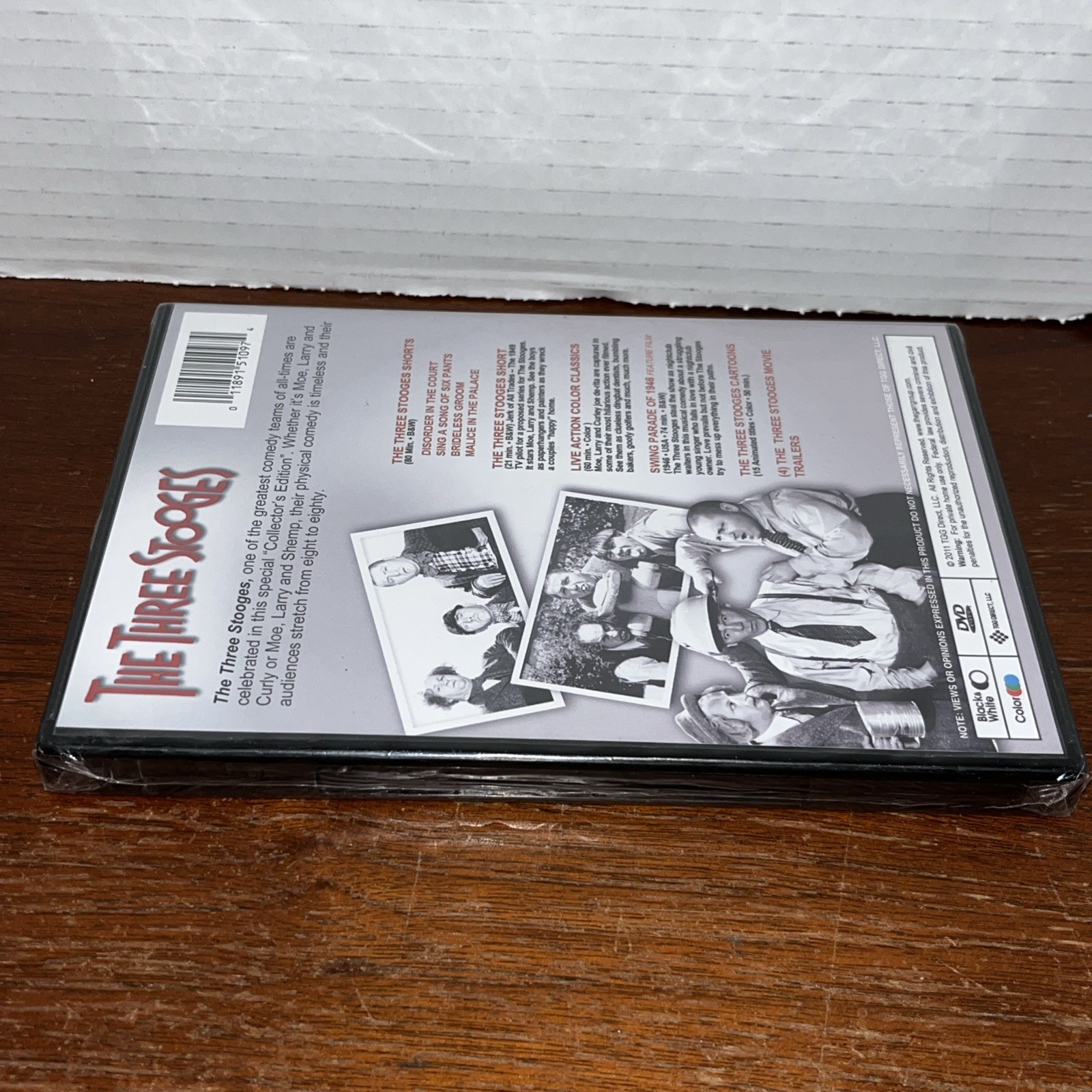 The Three Stooges (DVD, 2011, Rare Footage) NEW SEALED – 4+ Hrs Classic Comedy