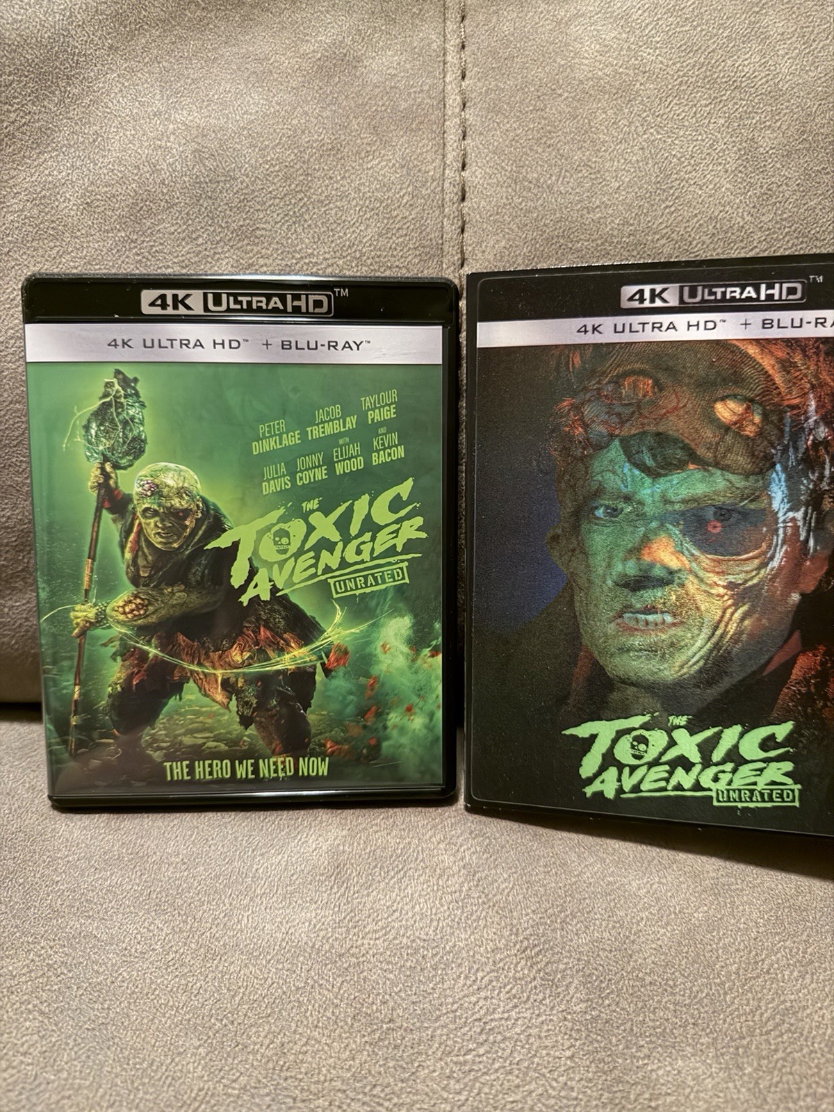 The Toxic Avenger 4K Bluray 2025 Peter Dinklage Lenticular Slipcover
