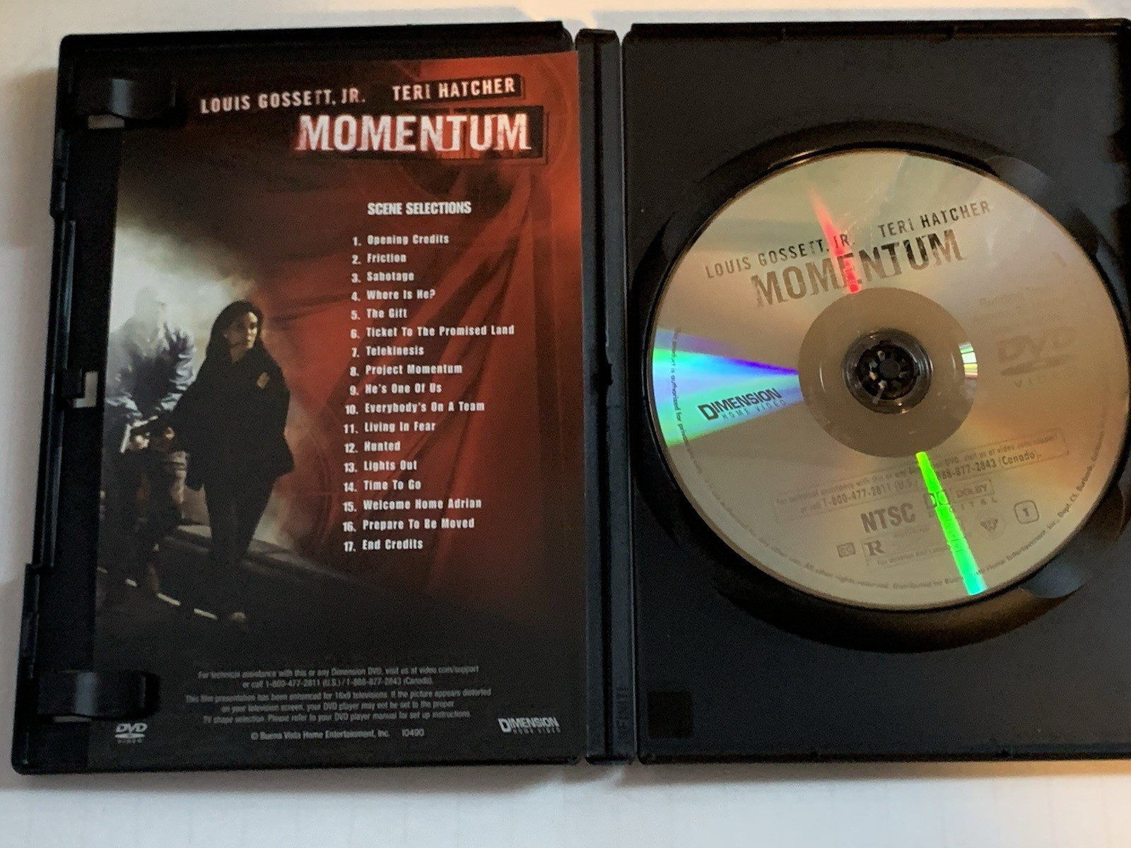 Momentum (DVD, 2005) Teri Hatcher /VG/W/CASE/ships same day