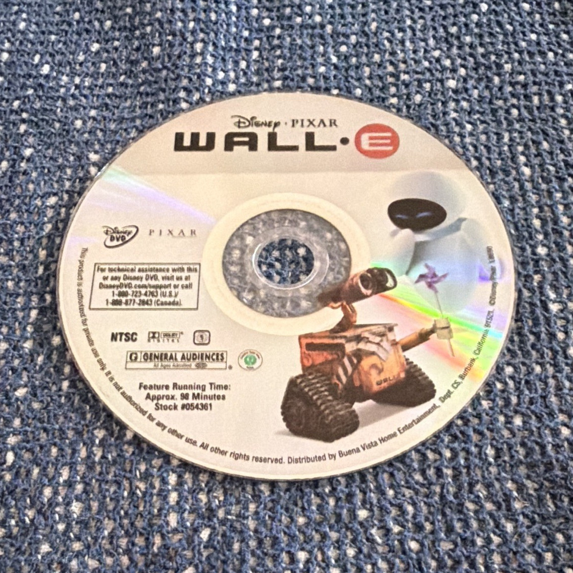 Disney Pixar WALL-E DVD G NTSC 98 Min Andrew Stanton Ben Burtt