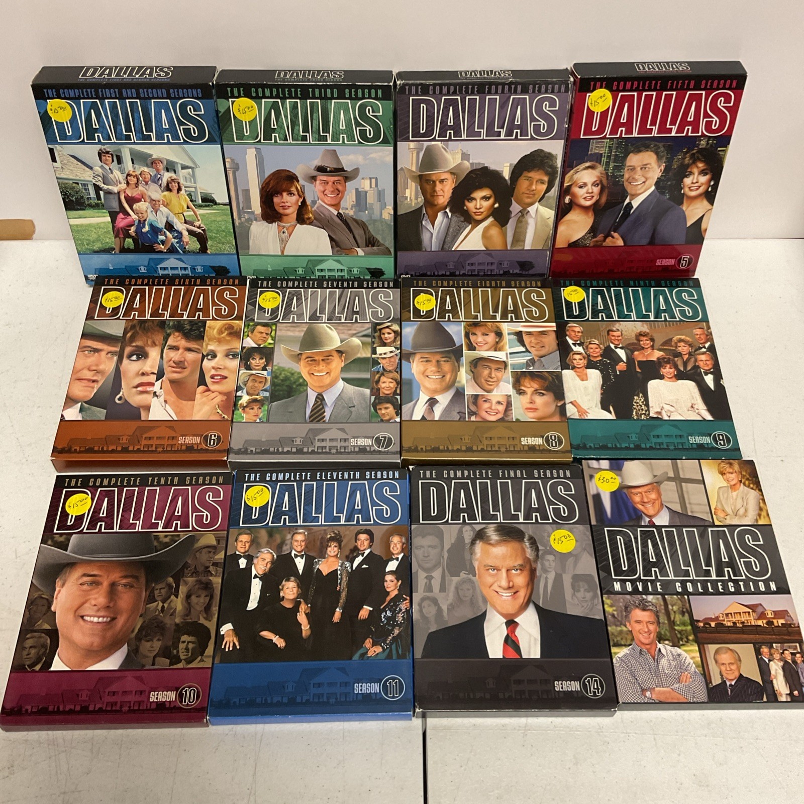 Dallas TV Series DVD Lot Of 12: Seasons 1-11, 14, Movie Collection, Larry Hagman