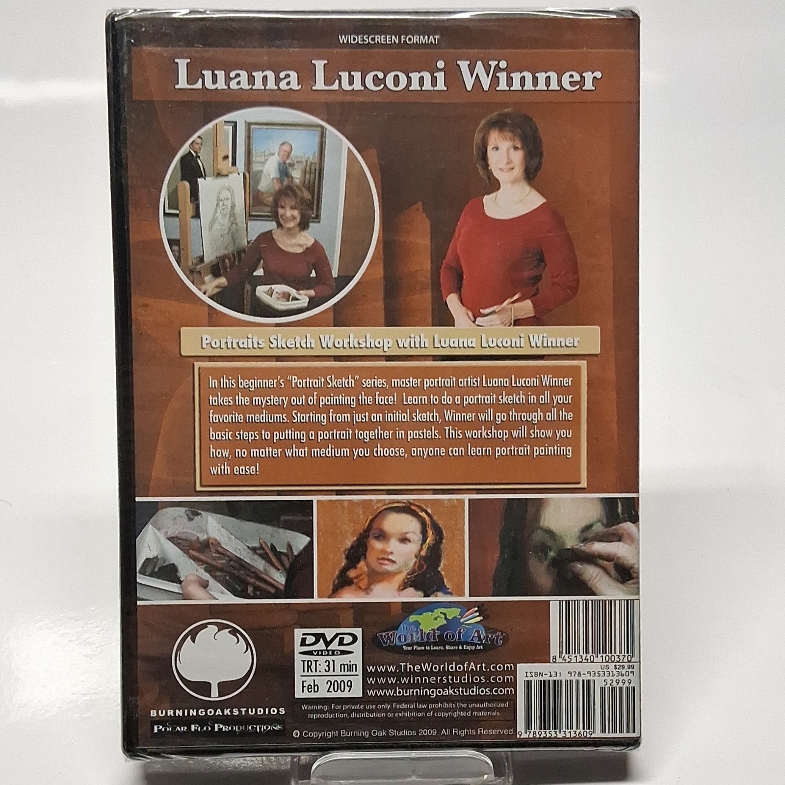 World of Art Portrait Sketch Workshop DVD WS Luana Luconi Winner 2009 31m