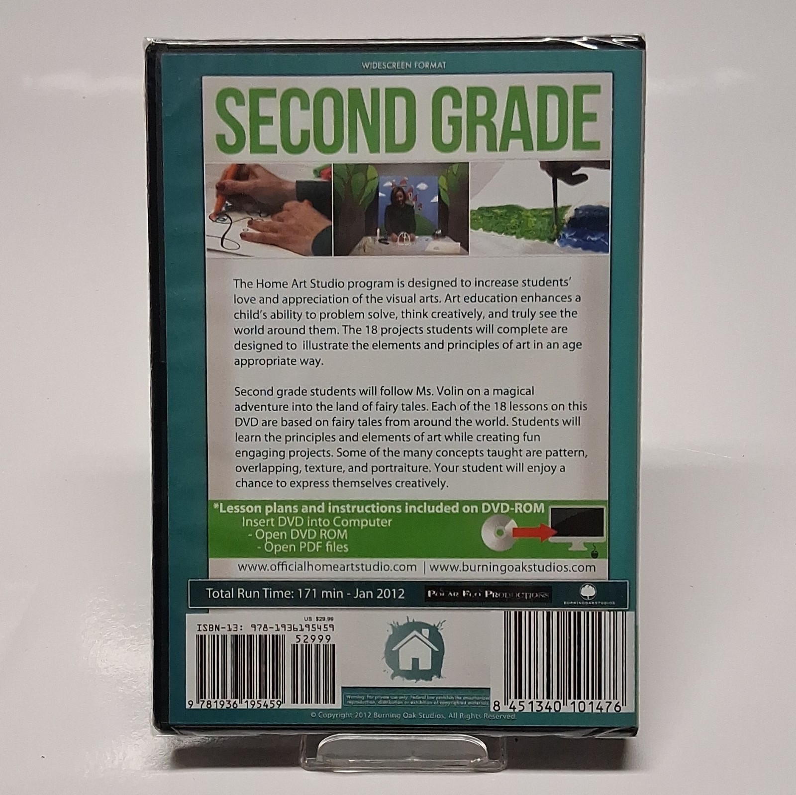 Home Art Studio: Second Grade DVD WS Lindsey Volin 2012 171m Burning Oak