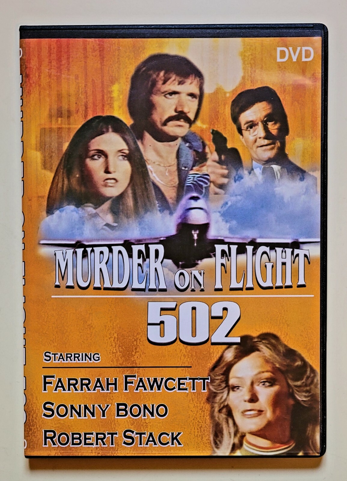 Murder on Flight 502 DVD Farrah Fawcett Sonny Bono Robert Stack 1975 Free Shipp.