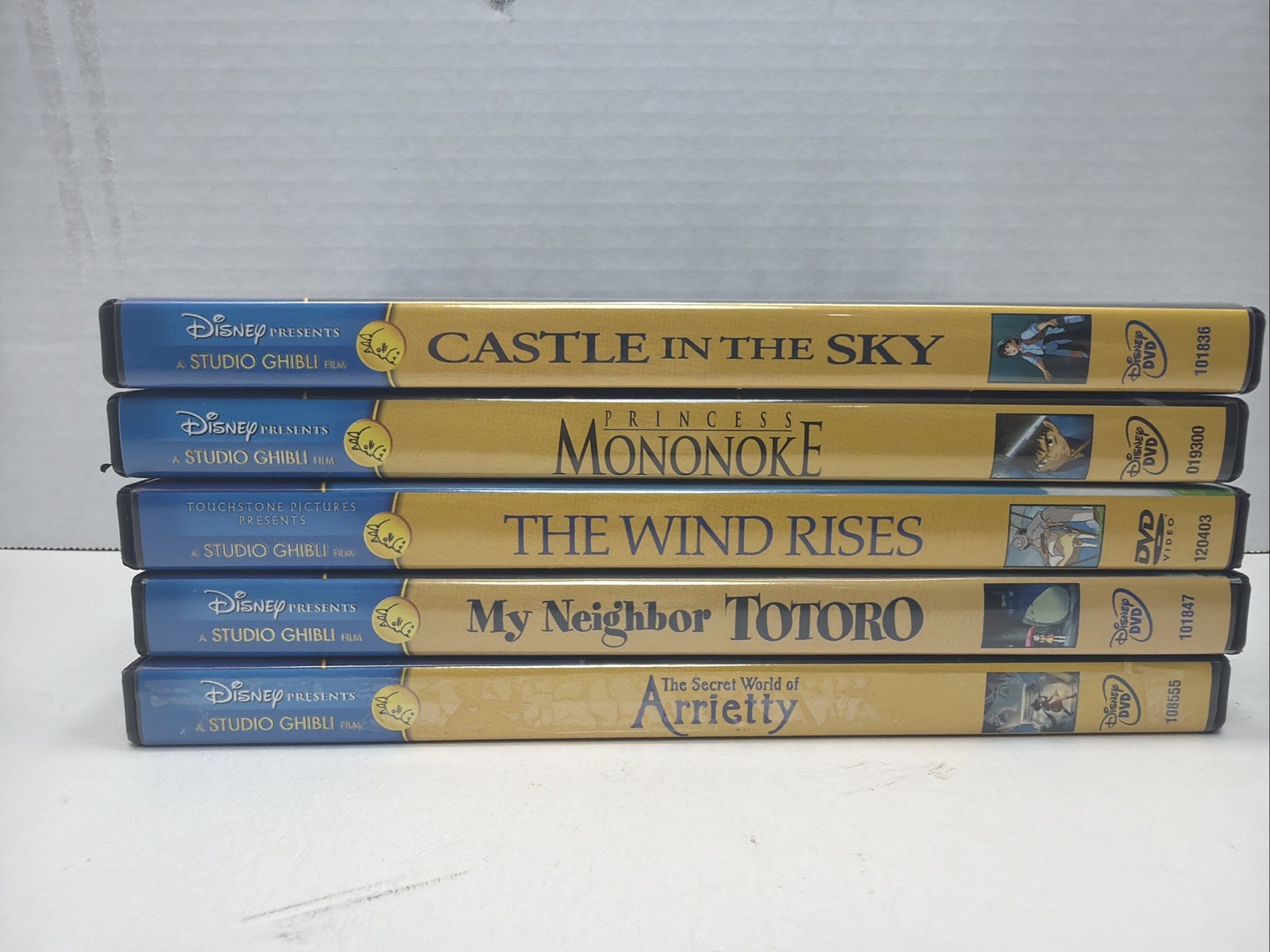 Lot Of 5 Disney Presents Studio Ghibli DVD Anime