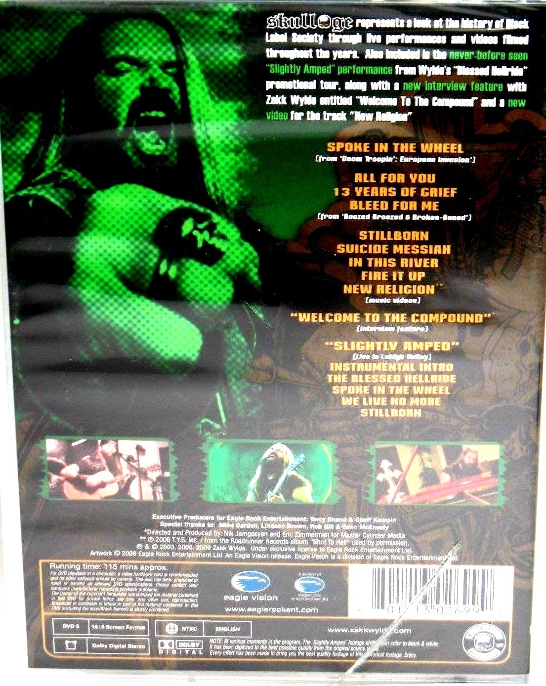Black Label Society – Skullage DVD,NEW Metal Rock Concert Live,Videos,Interview