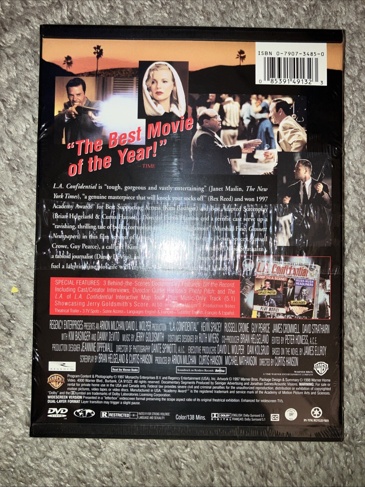 L.A. Confidential (DVD, 1997) ***BRAND NEW FACTORY SEALED***