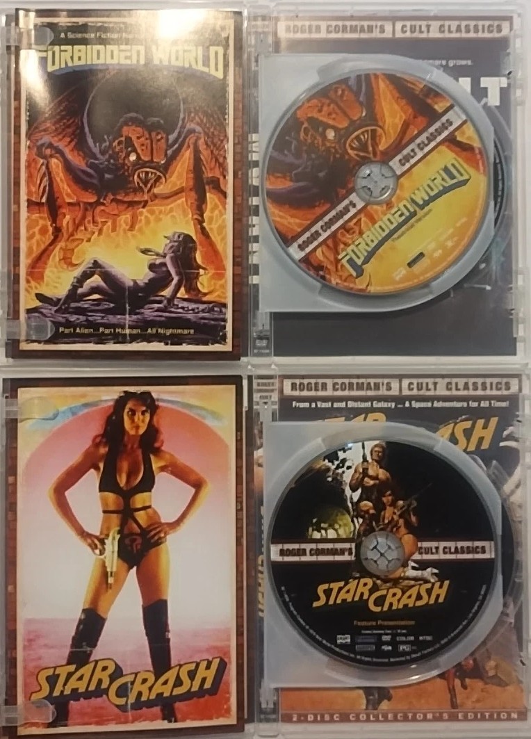Forbidden World +Star Crash (Roger Cormens Cult Classic 2-Disc Sets) LikeNew f/s