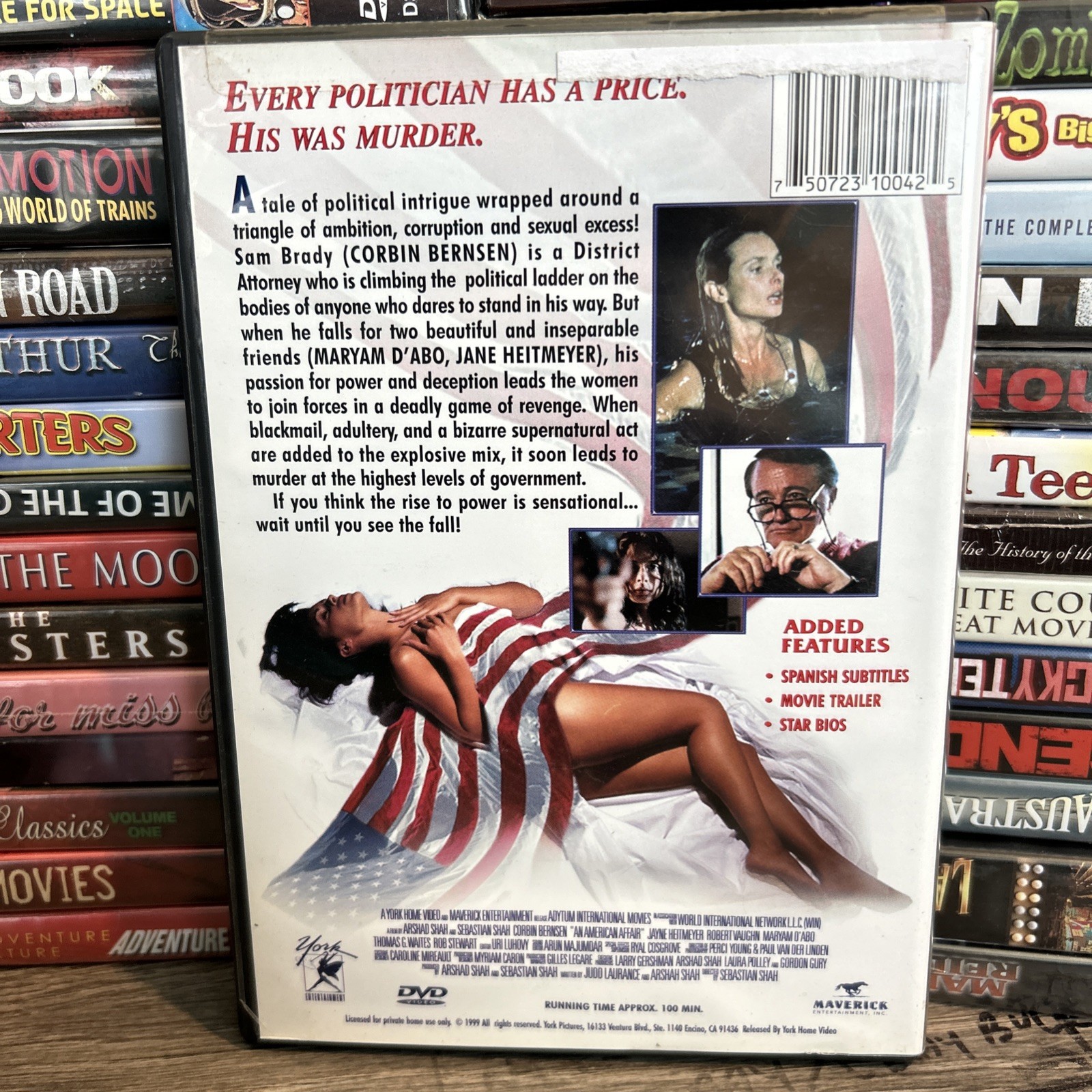 An American Affair (DVD 1999) York Entertainment, Indie Political Drama / M