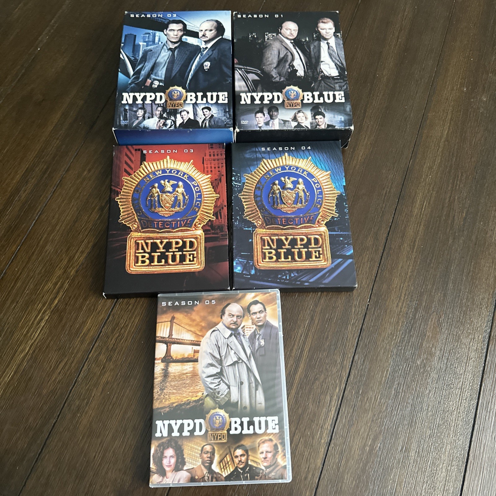 NYPD Blue Lot Seasons 1 2 3 4 5 DVDs see note on season 3