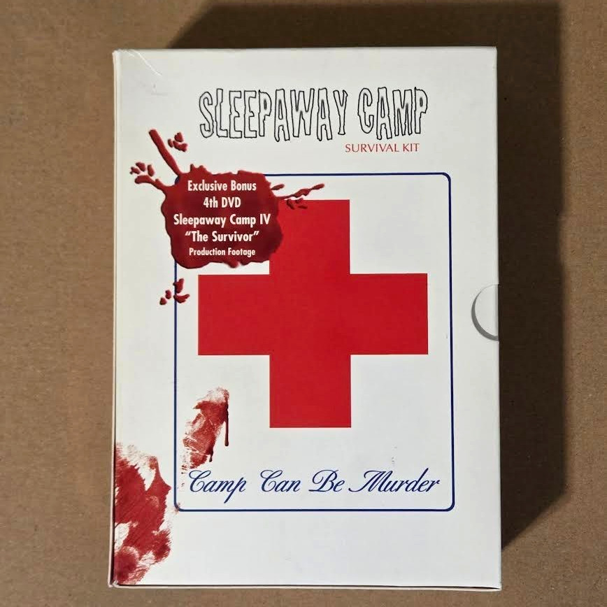 SLEEPAWAY CAMP Survival Kit DVD, 2002, 4 Disc Set with Brochure & Bonus 4th DVD