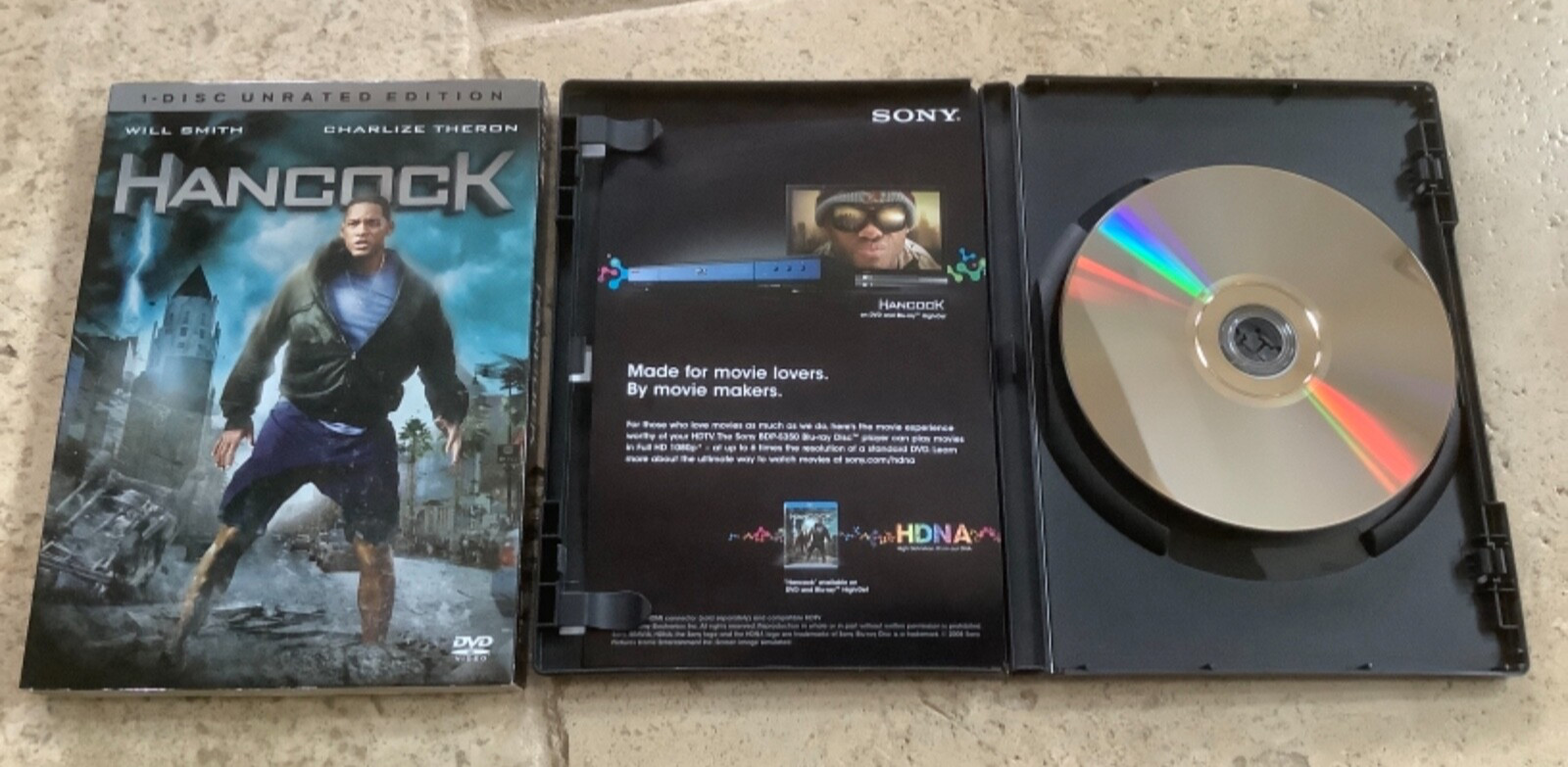 Will Smith DVD Lot – Hancock (2008, Unrated) i,Robot & Men In Black II