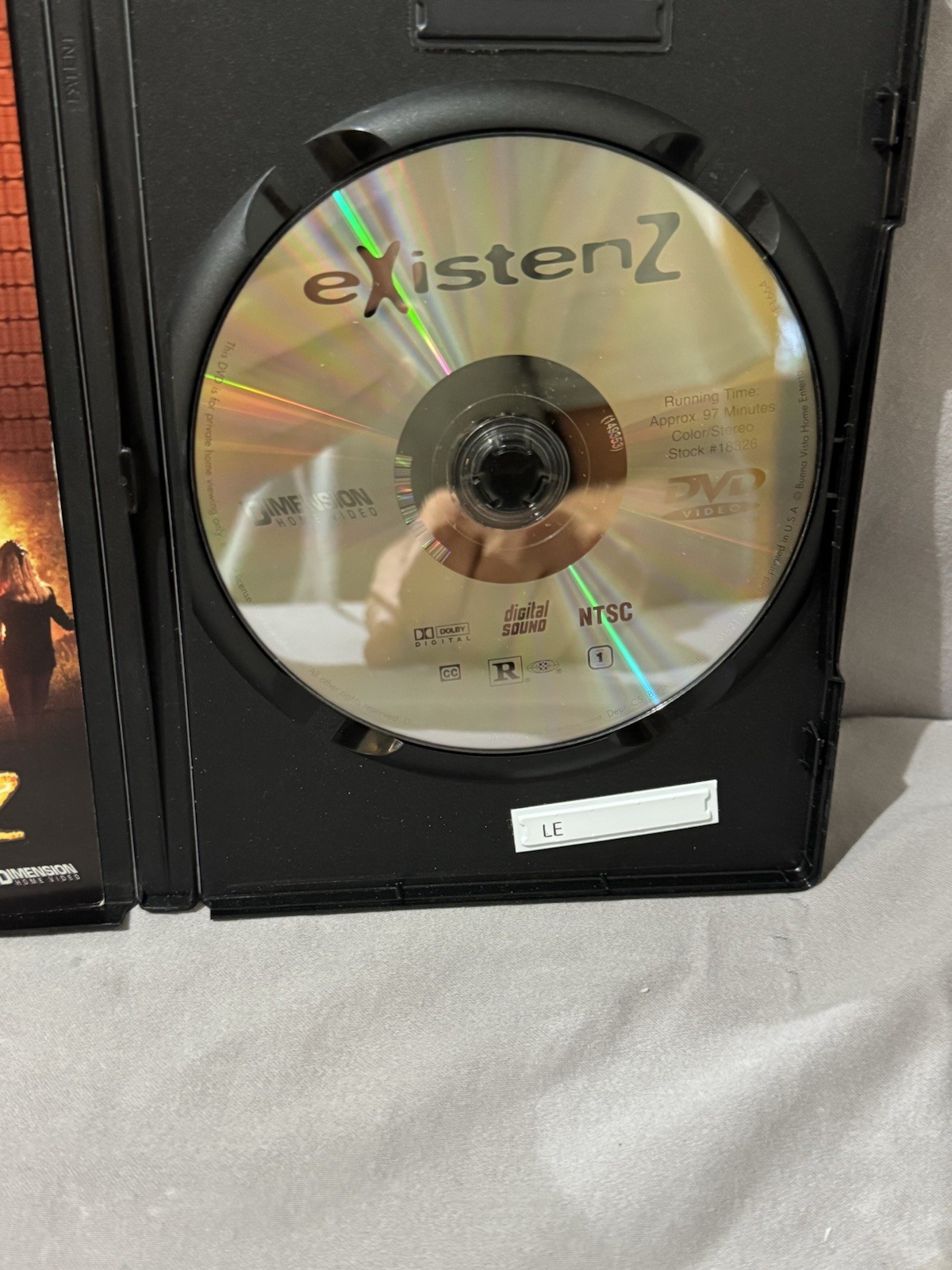 Existenz DVD, 1999, David Cronenberg, Jude Law, Jennifer Jason Leigh, Ian Holm