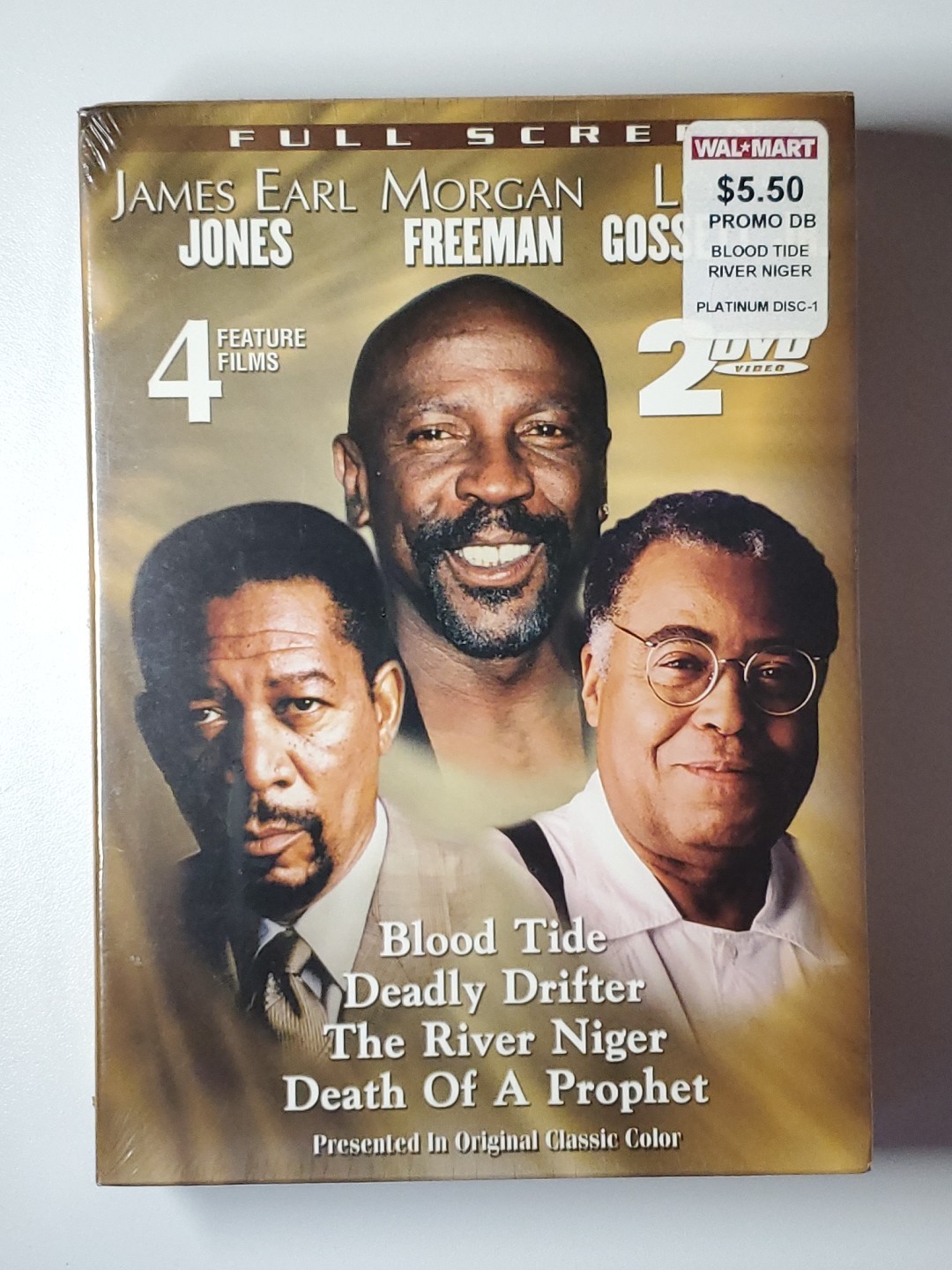 James Earl Jones, Morgan Freeman, 4 Movies 2 DVD – Full Screen – NEW SEALED