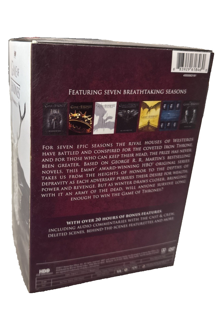 Game of Thrones Complete TV Series Seasons 1-8 DVD 38-Disc Box Set Region 1