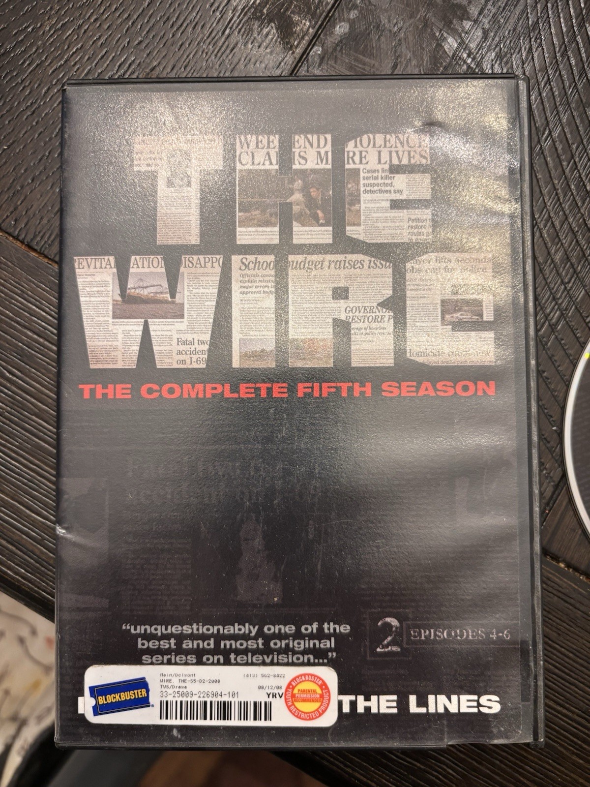 HBO Home Video The Wire: Complete Fifth Season (DVD) R Crime Drama Dominic West