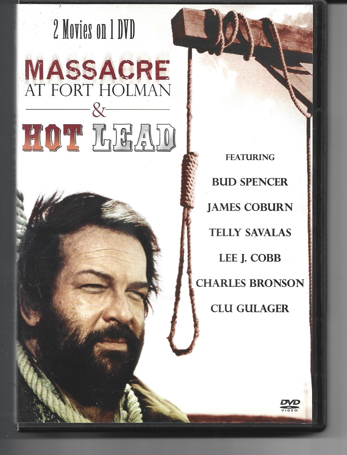 MASSACRE AT FORT HOLMAN & HOT LEAD DVD COMPLETE = DISC + CASE + ARTWORK