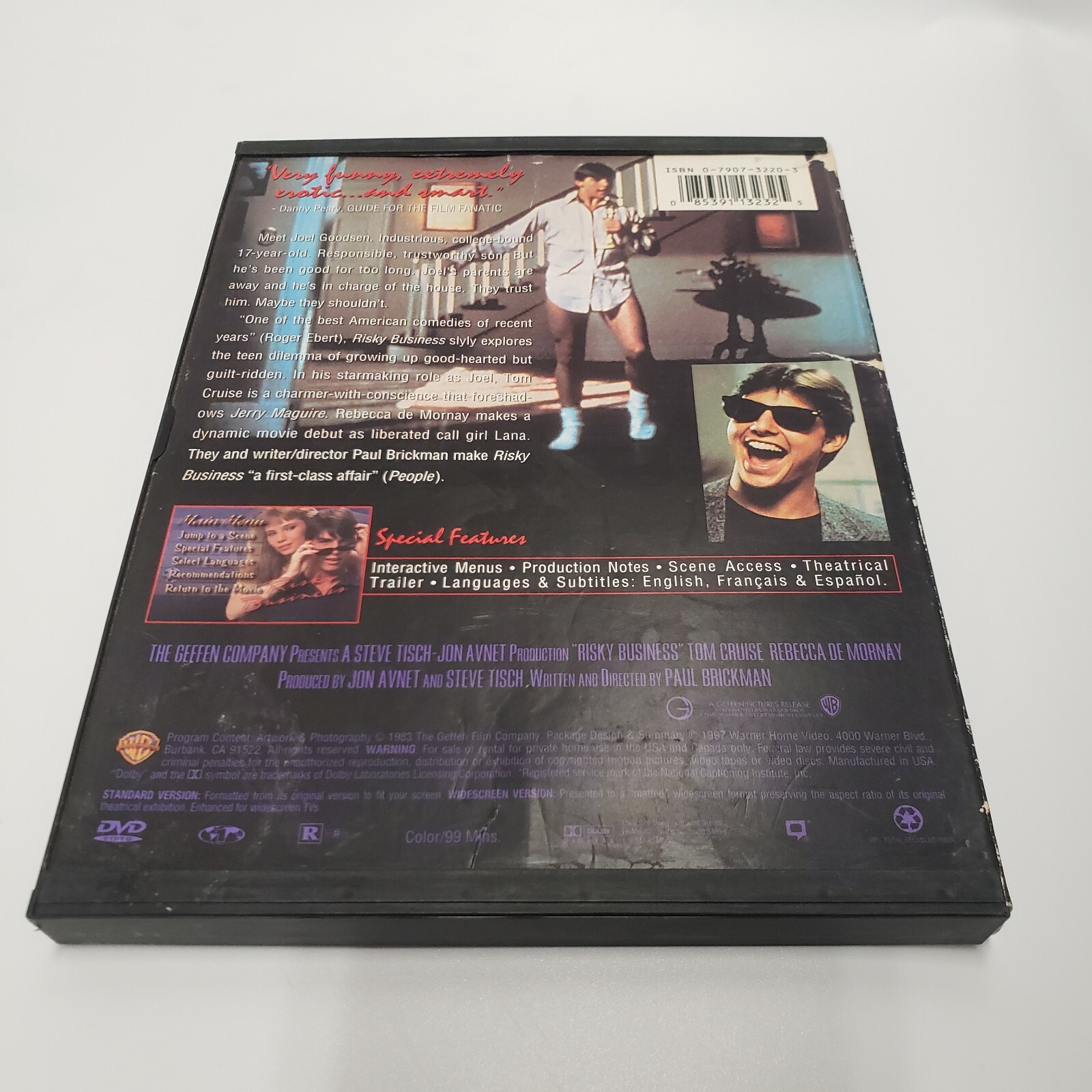 Risky Business DVD 1983 Paul Brickman(DIR) Tom Cruise Rebecca de Mornay English