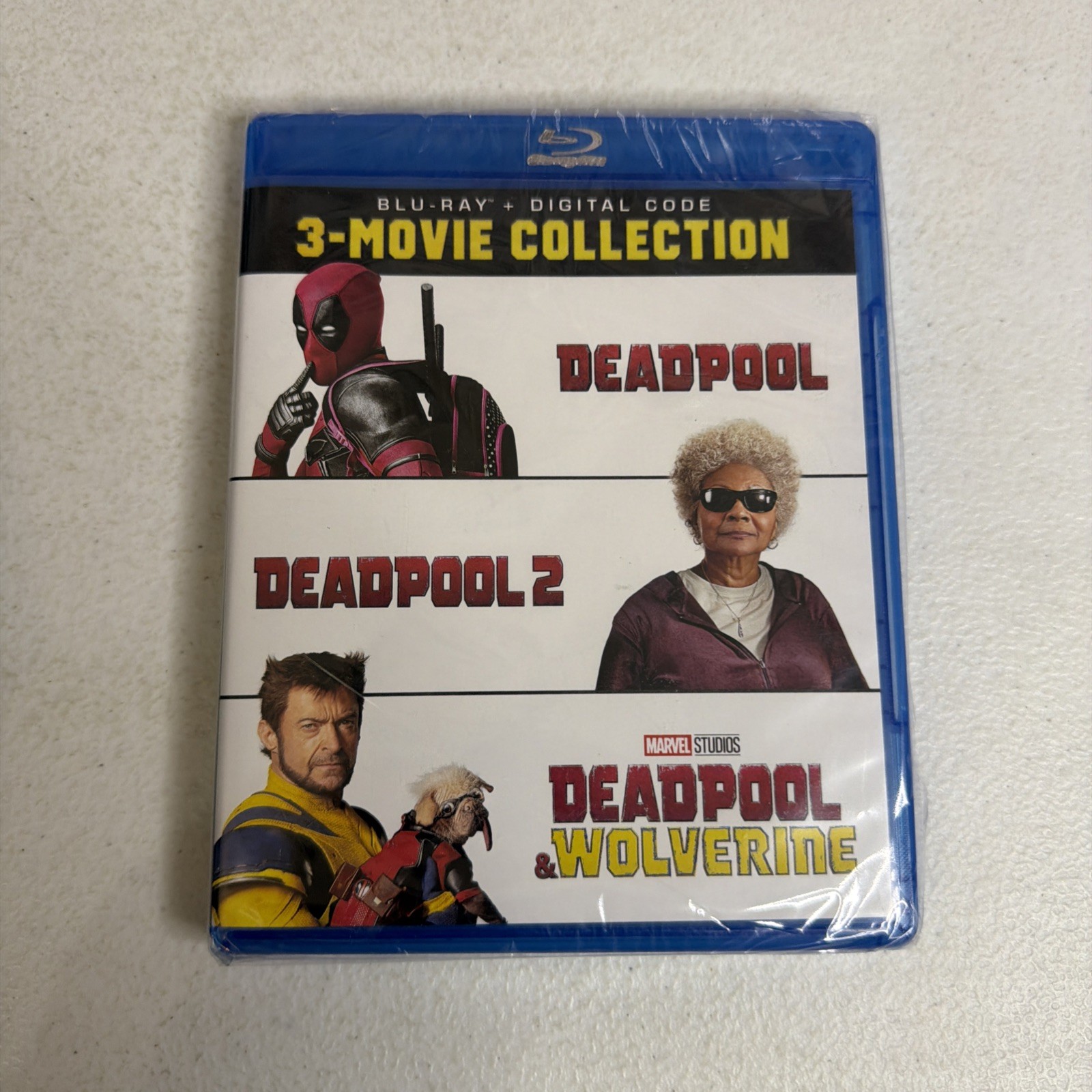 Marvel Deadpool 3-Movie Collection Bluray. No Digital