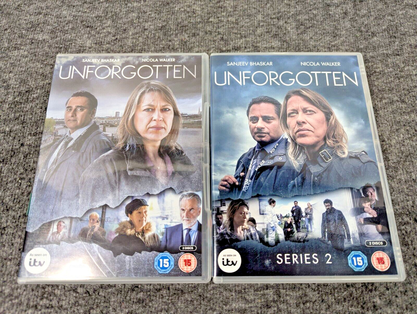 Unforgotten DVD Seasons 1-2 Nicola Walker – Regions 2 & 4 – EUC