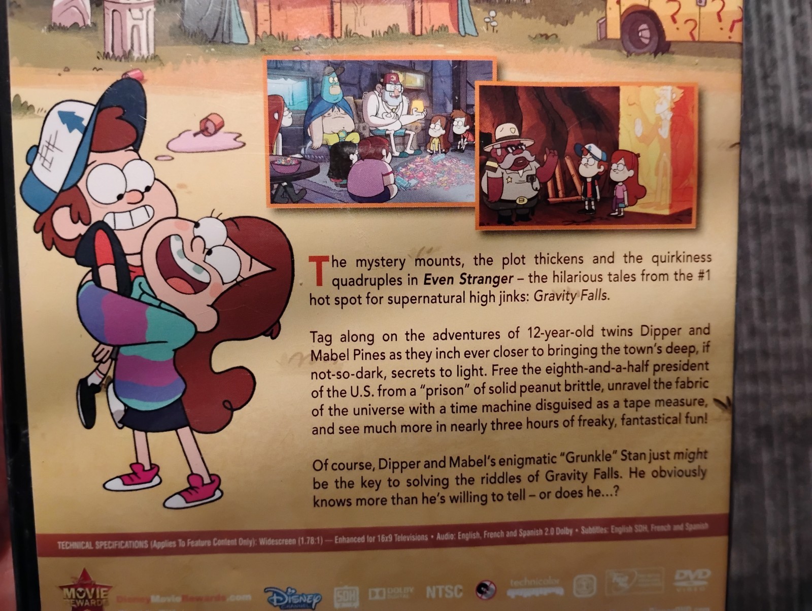 Gravity Falls Vol. 2 Even Stranger (DVD) Disney NEW Factory Sealed