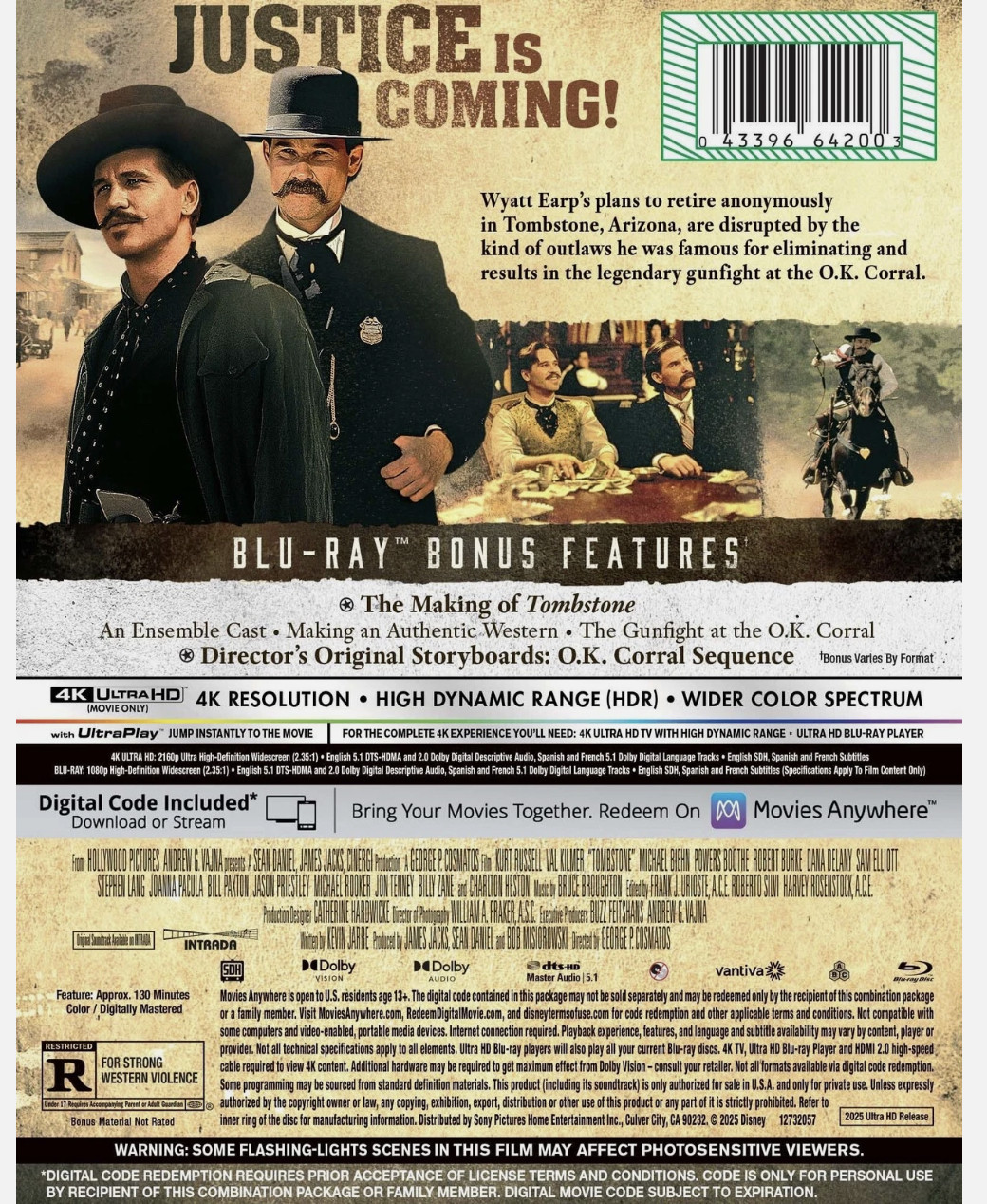 Steelbook Tombstone ( 4K UHD + Blu-ray + Digital ) !