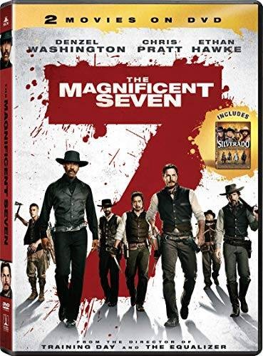 The MAGNIFICENT SEVEN / SILVERADO- 2 Movie DVD Set (Both Movies) Denzel W – GOOD