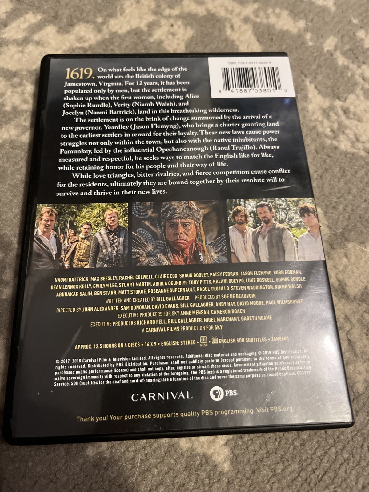 Jamestown Complete Series Seasons 1-3 DVD PBS Colonial America Period Drama