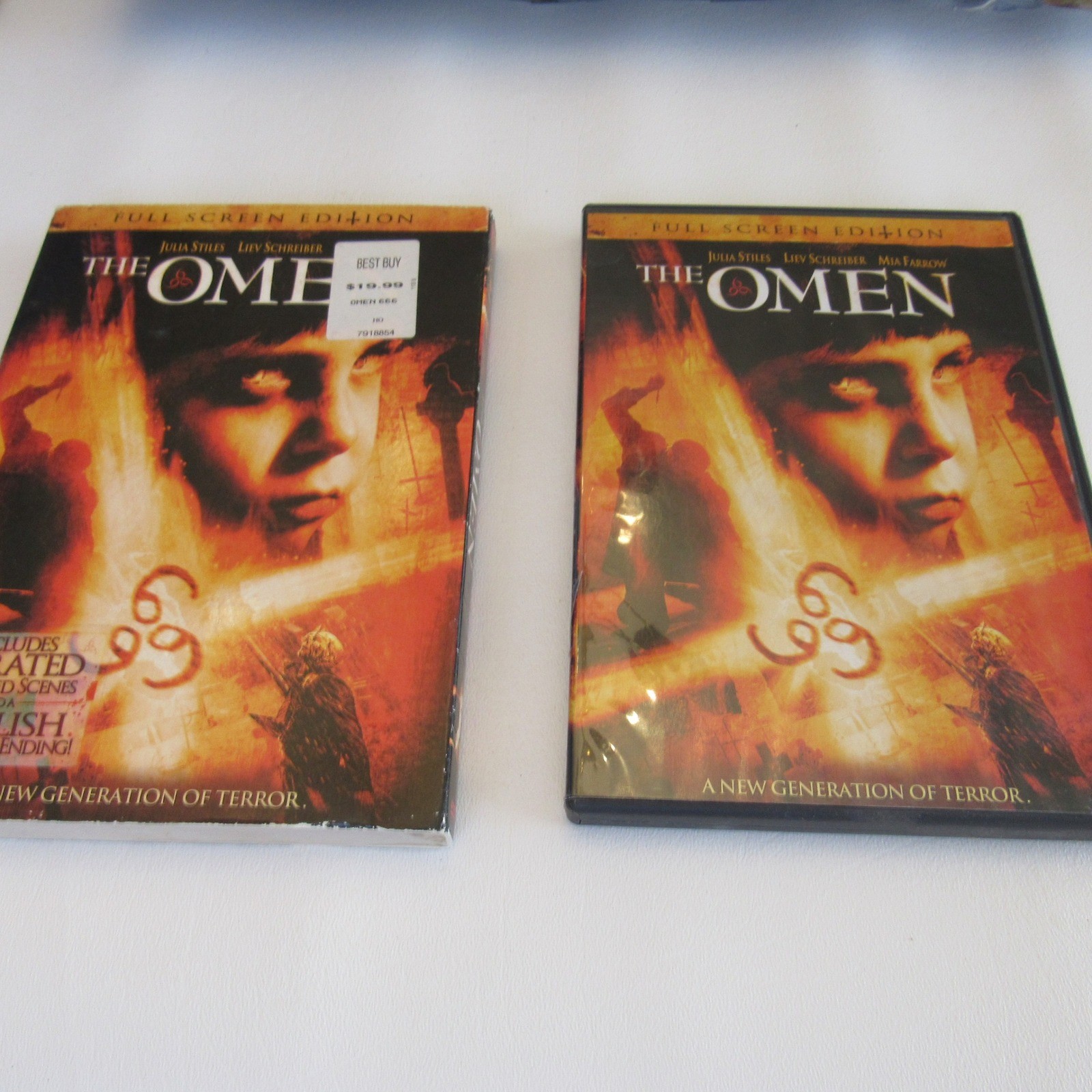 The Omen DVD 2006 Full Screen Edition Julia Stiles Liev Schreiber Horror Movie