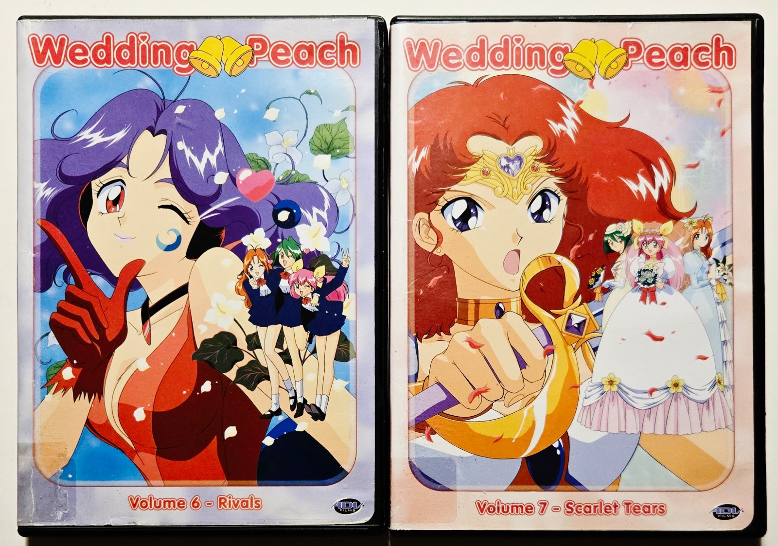 Wedding Peach – Vol. 6 + Vol. 7 *RARE OOP* DVD Lot of 2 ADV Films 2006 Anime S2