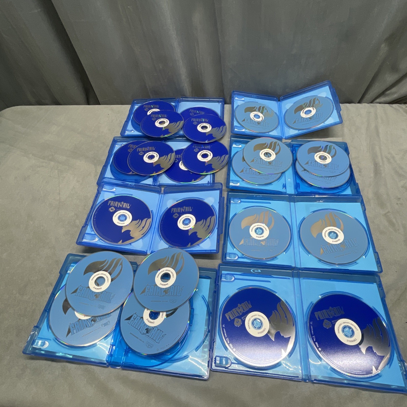 Fairy Tail Anime Blu-ray lot Ex Library Large Bundle Many Episodes 24 Disc