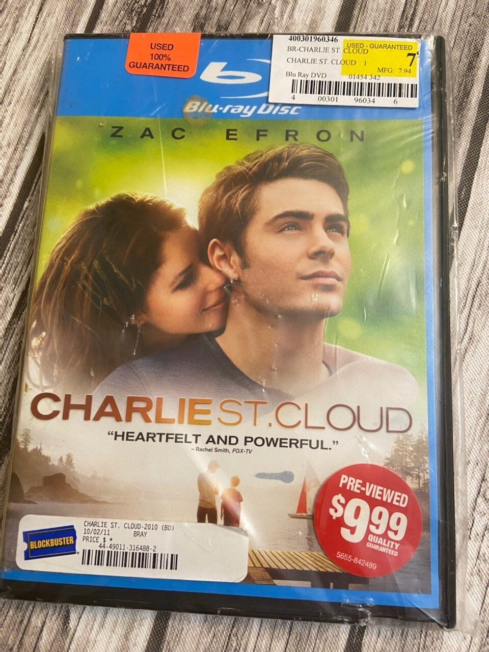 CHARLIE ST. CLOUD (BLU-RAY) Zac Efron, Kim Basinger USED 100% GUARANTEED