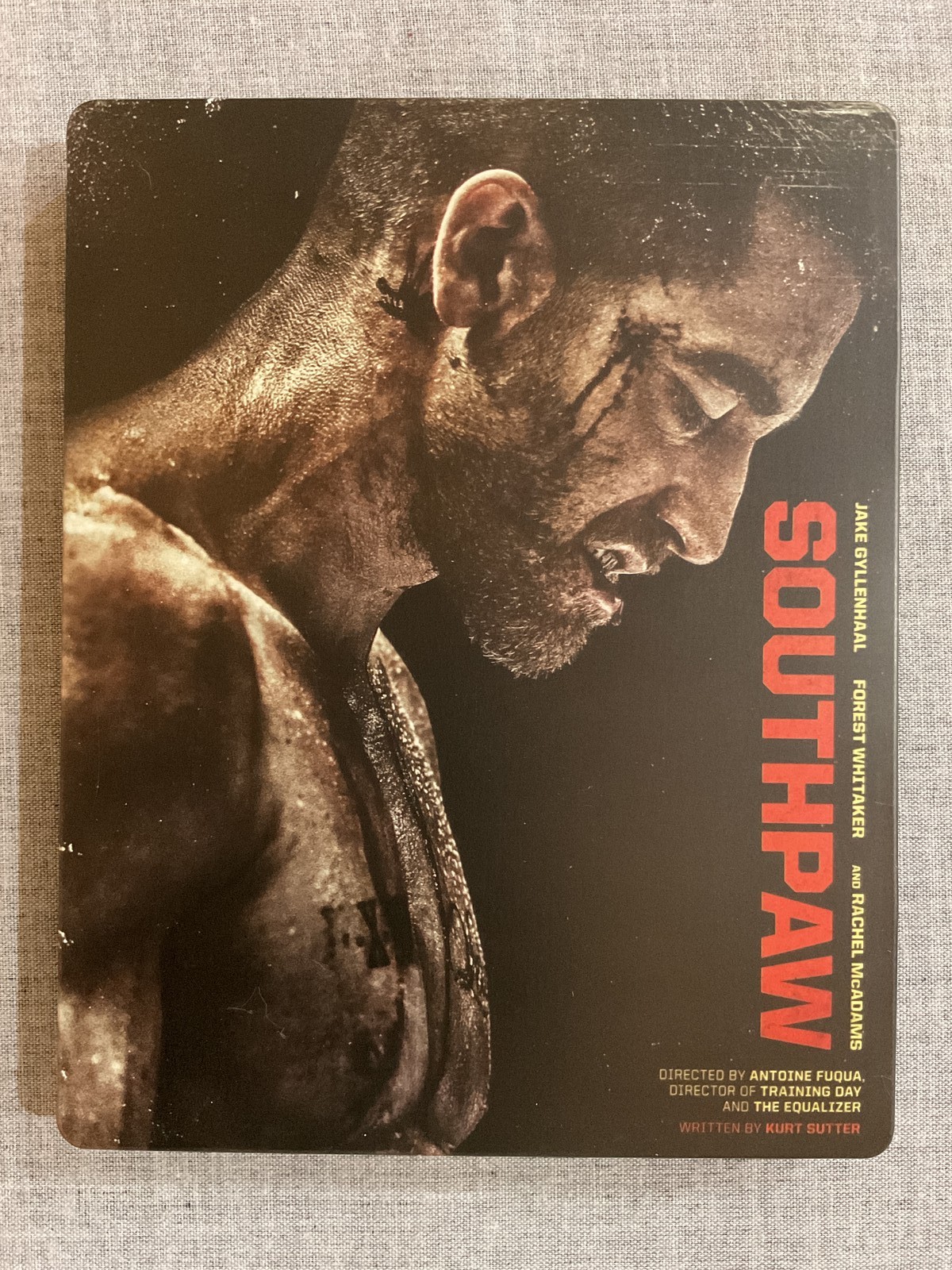 Southpaw Steelbook Blu-ray DVD Jake Gyllenhaal Forest Whitaker Antoine Fuqua R