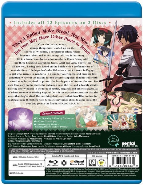 Shining Hearts Happy Bread BD 01-12 episodes 300 minutes North American version