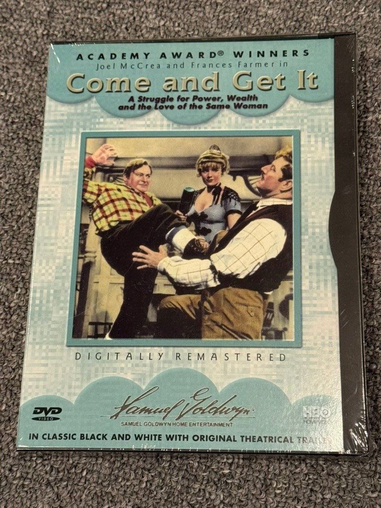 Come and Get It DVD NEW SEALED 1936 HBO Home Video 1998