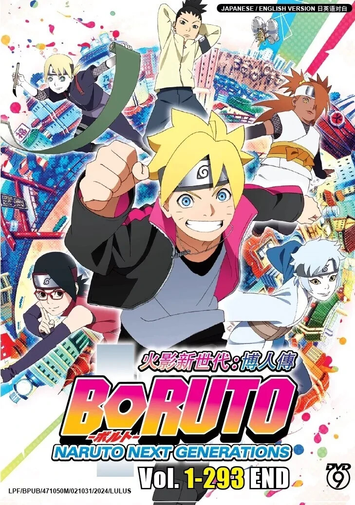 DVD Anime Boruto: Naruto Next Generations Vol.1-293 English Dubbed Free Shipping