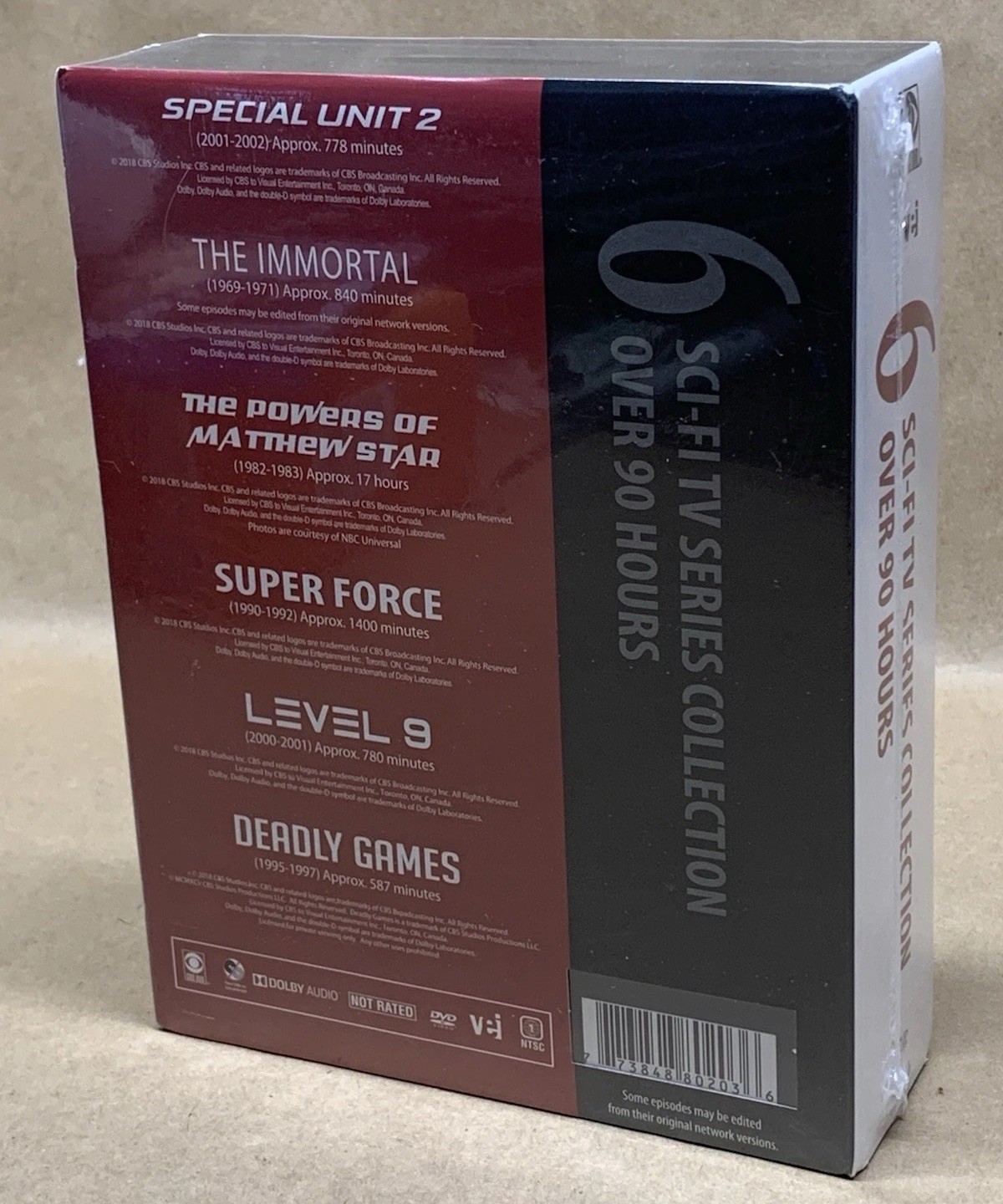 NOS SCI-FI TV SERIES COLLECTION SPECIAL UNIT 2 SUPER FORCE LEVEL 9 DEADLY GAMES
