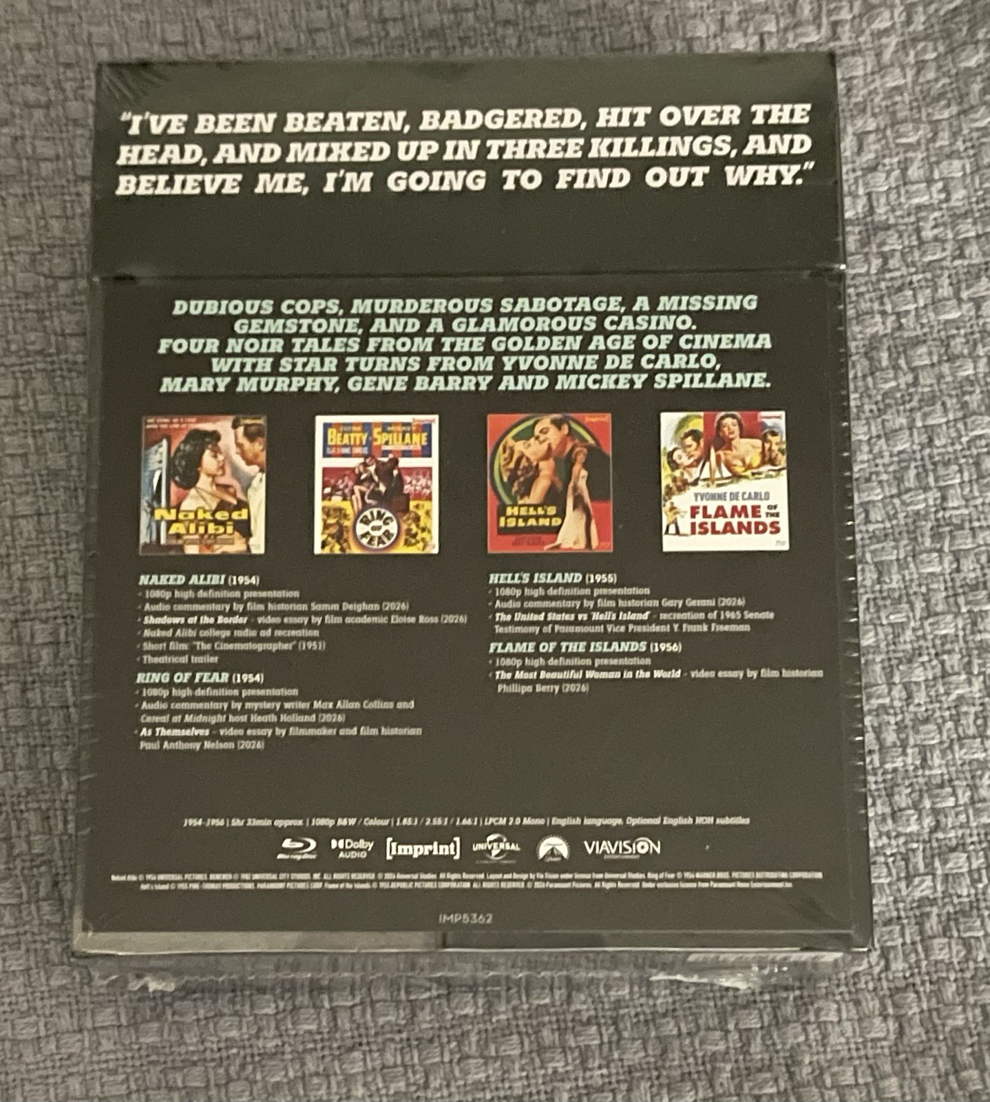 Essential Film Noir: Collection 6 (1954-1956) Box Set Imprint Films