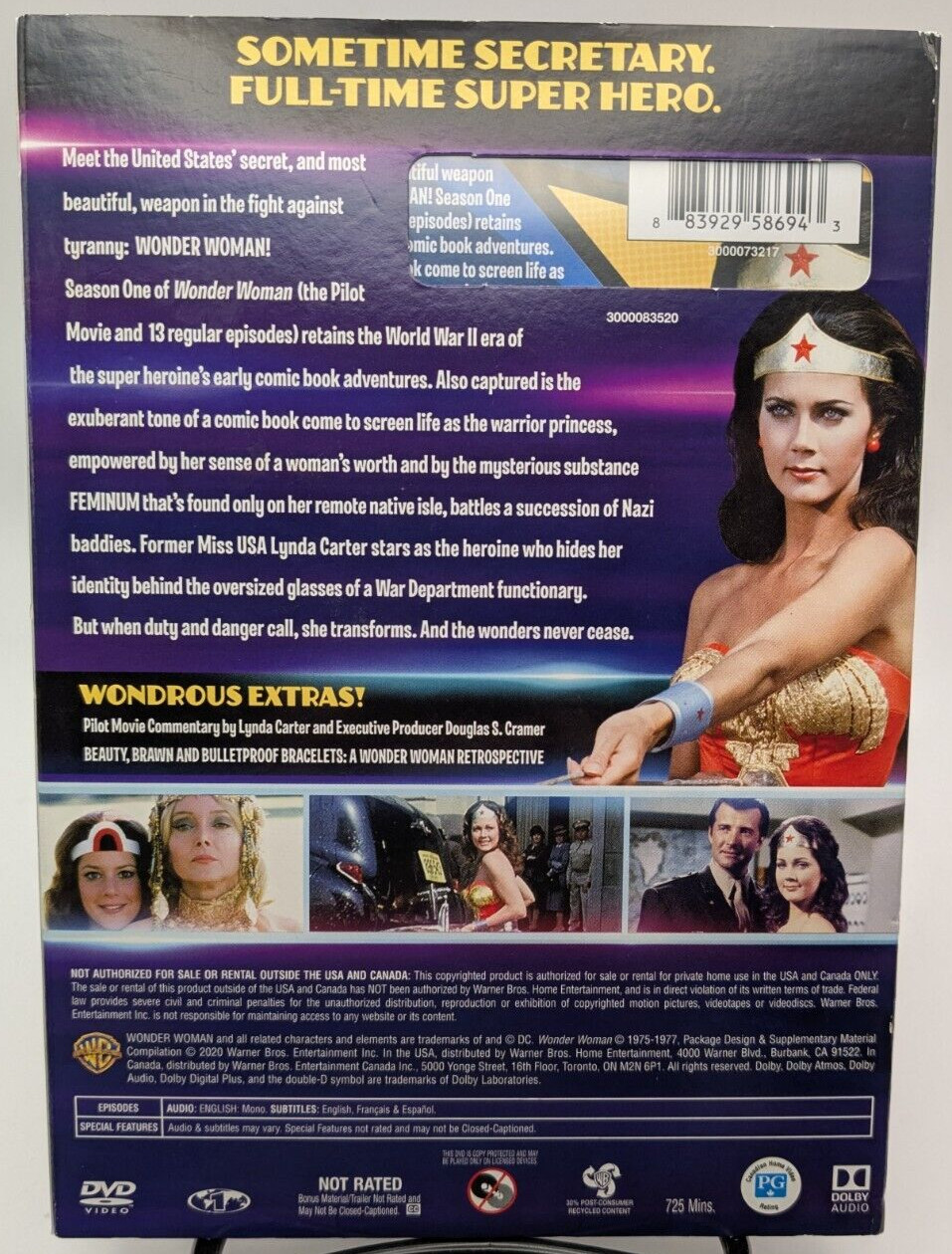 Wonder Woman: the Complete First Season (DVD, 1976)