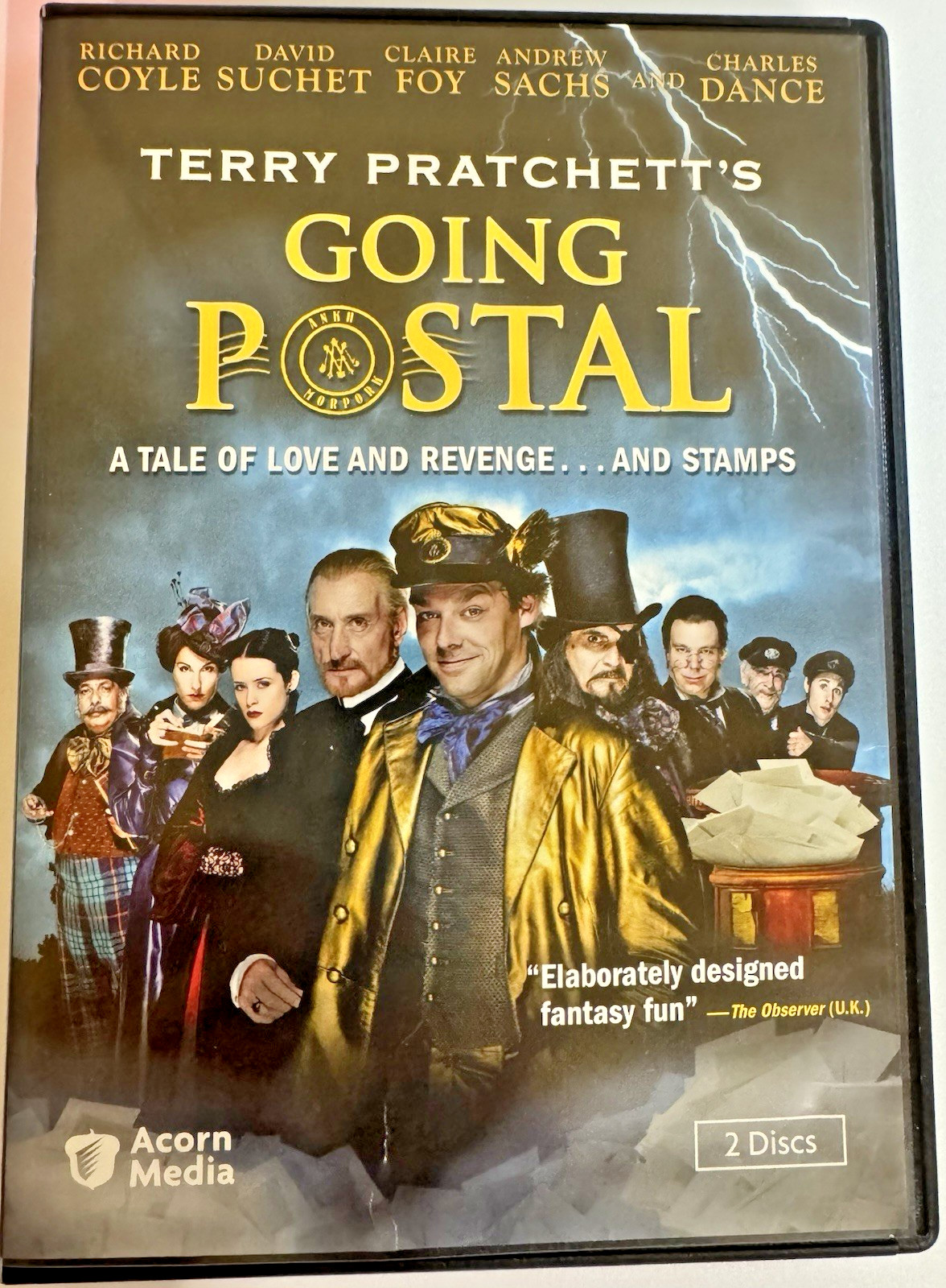 TERRY PRATCHETT’S: GOING POSTAL (DVD) – 2 DISCS – VERY GOOD CONDITION