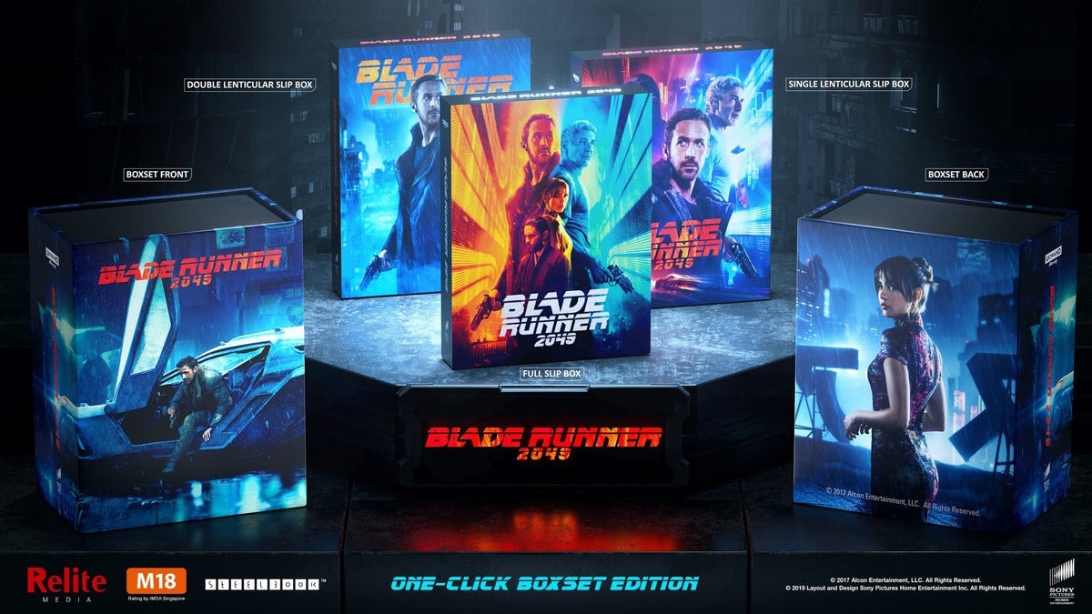 Blade Runner 2049 4K Blu-ray Steelbook Relite Media Exclusive #001 One Click Box