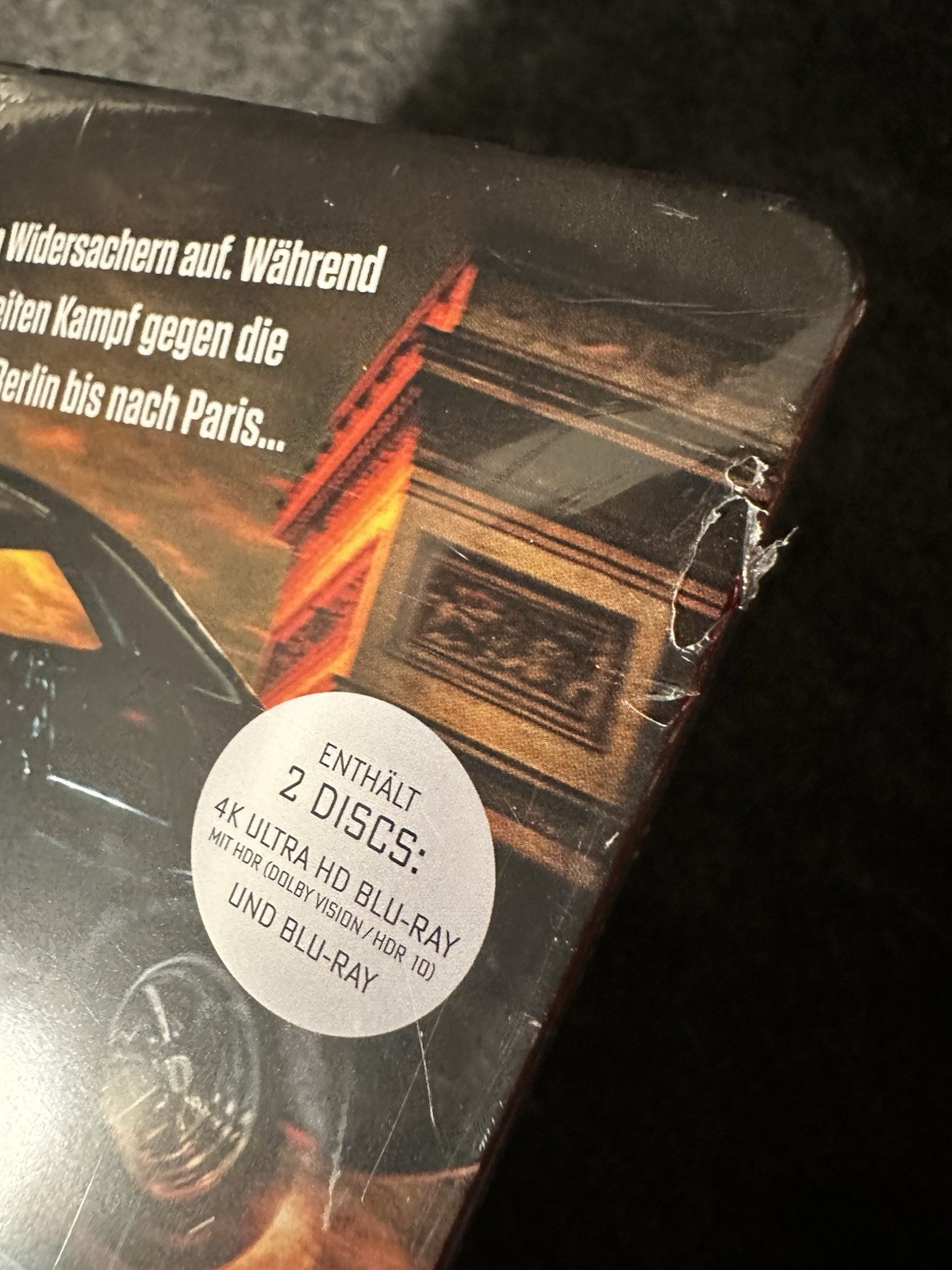 John Wick Chapter 4 4k Uhd Blu-Ray Steelbook German Import