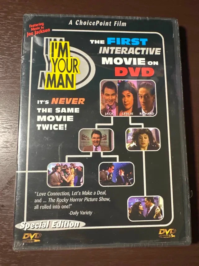 I’m Your Man DVD 1998 Interactive Movie First Ever NEW SEALED Joe Jackson Comedy