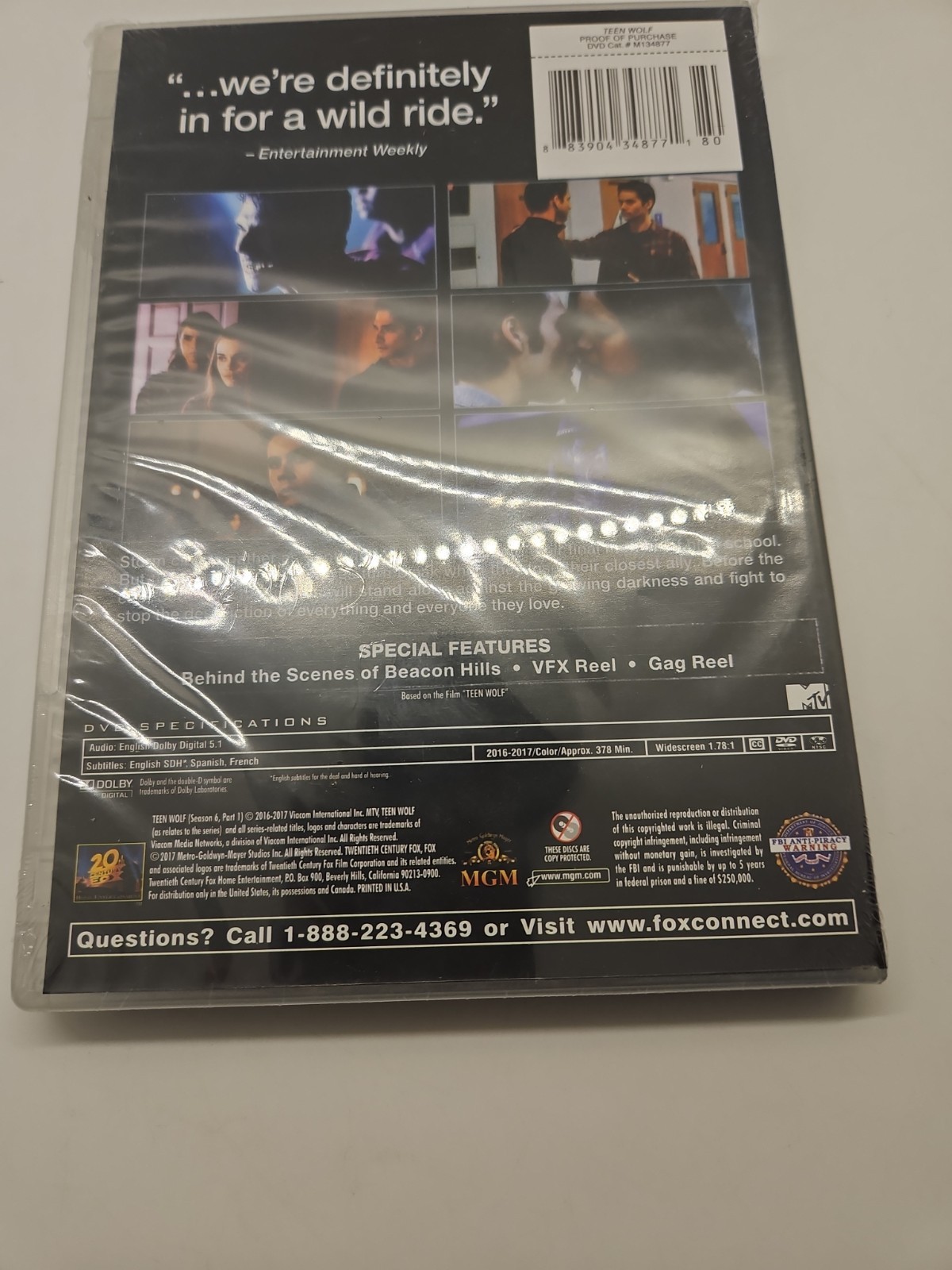 Teen Wolf: Season 6 Part 1 [ DVD] Brand New Sealed FREE SHIPPING