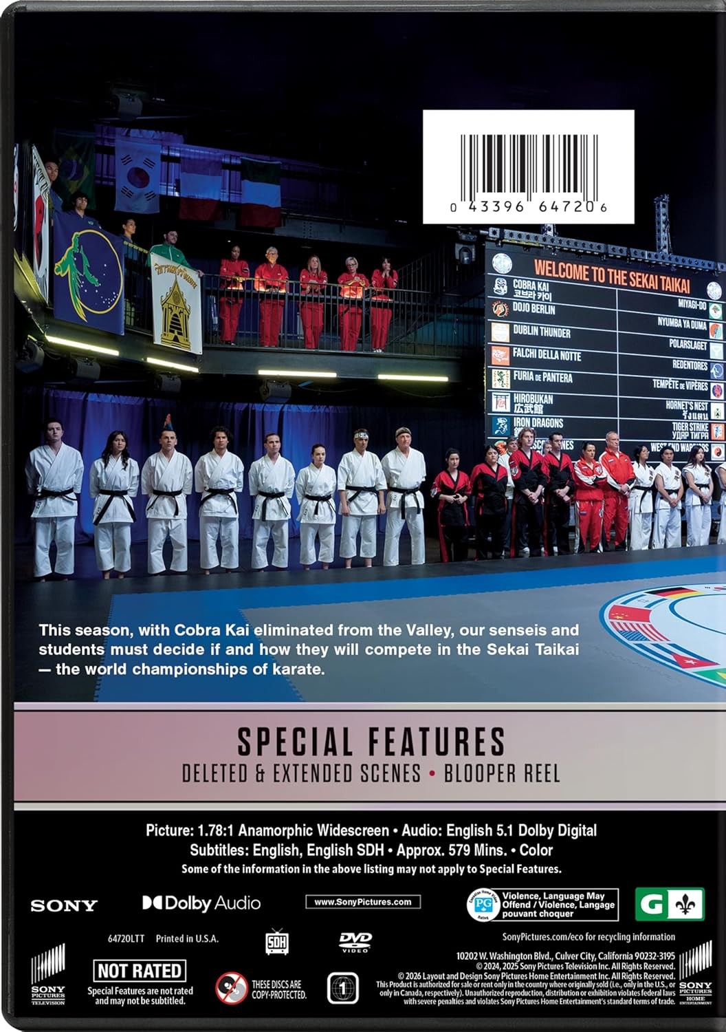 Cobra Kai – Season 06 (DVD) NEW