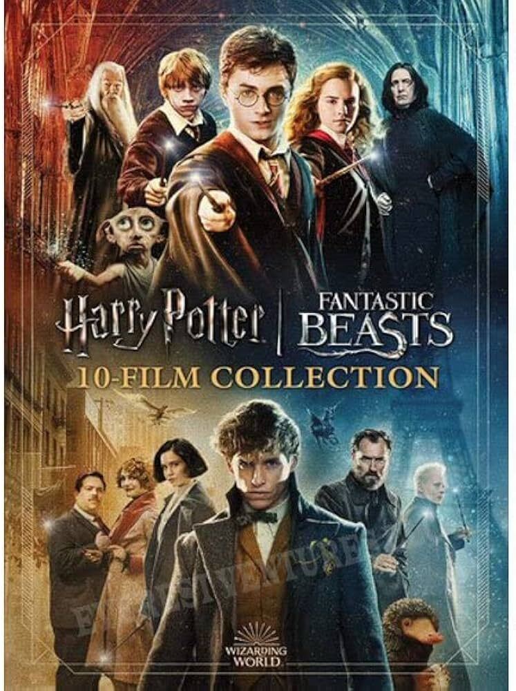 Harry Potter 8 Movie Collection and Fantastic Beasts 1-2 DVD Movie Bundle New!