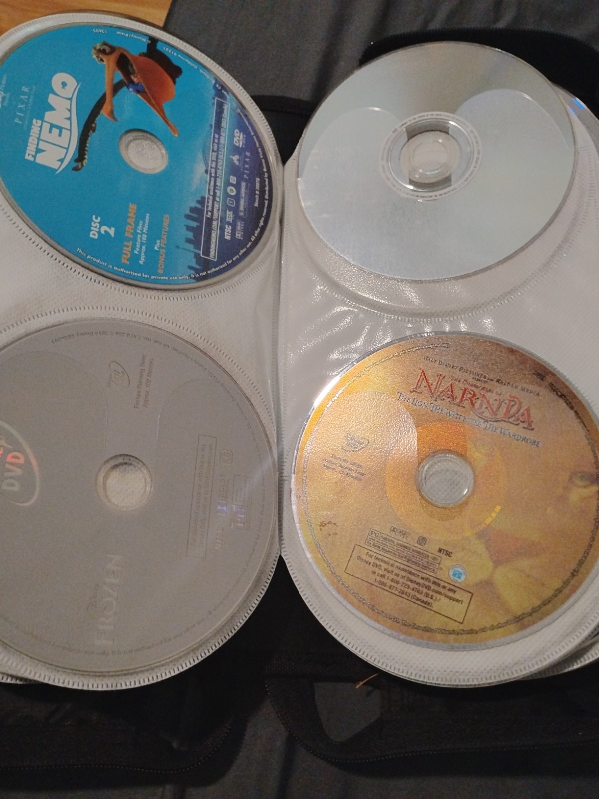 104 Dvd Lot Wholesale Loose With Binder Zipper Case Disney Family Kids Teens