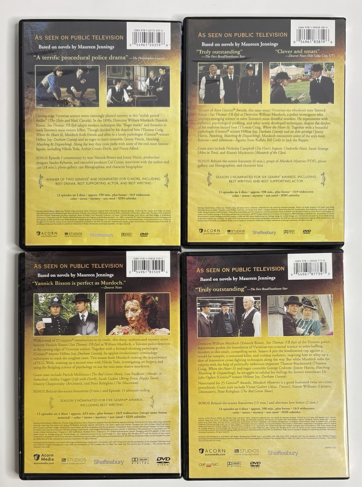 Murdoch Mysteries COMPLETE Series Collection Season 1-4 DVD 16-Disc Set