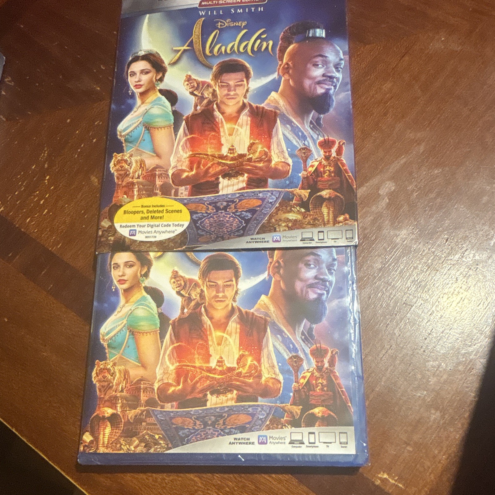 Disney Aladdin (2019) Multi-Screen Edition Blu-ray w/ Digital Copy Will Smith