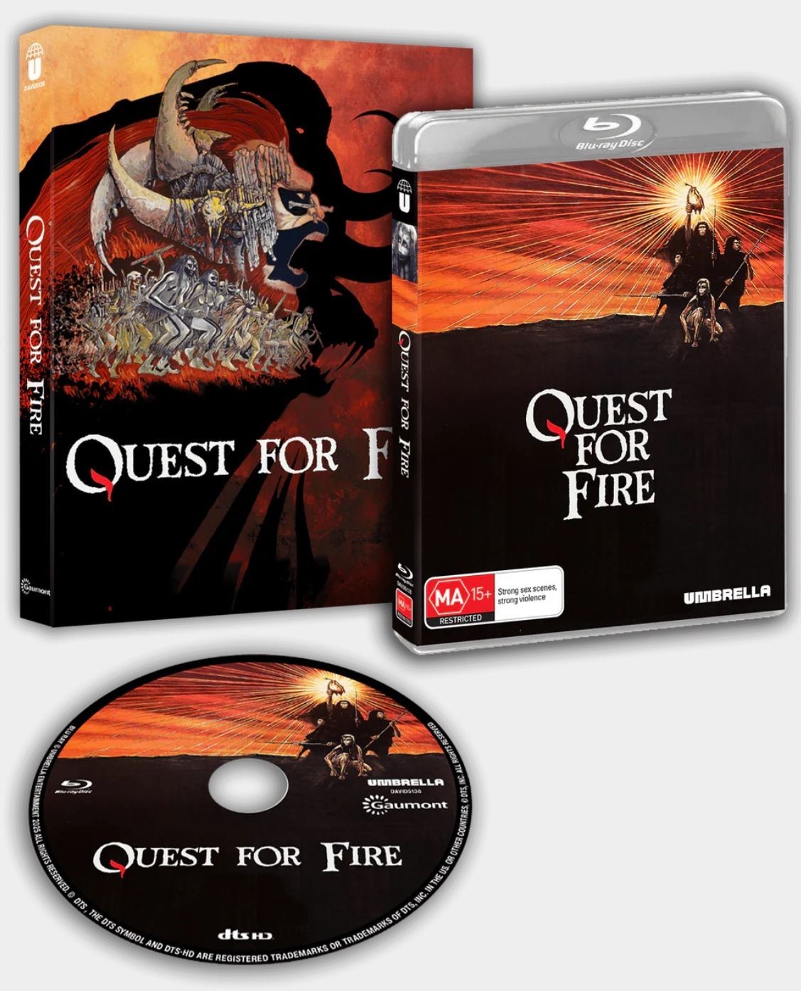 QUEST FOR FIRE (1981) Blu-Ray with slipcase BRAND NEW (USA Compatible)